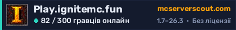 Банер сервера Play.ignitemc.fun