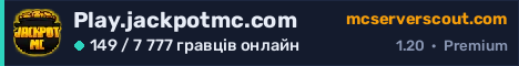 Банер сервера Play.jackpotmc.com