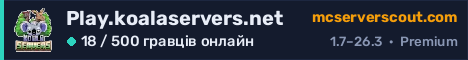 Банер сервера Play.koalaservers.net