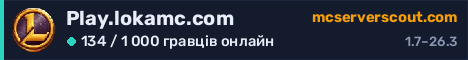 Банер сервера Play.lokamc.com