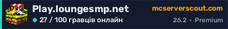 Банер сервера Play.loungesmp.net