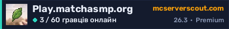 Банер сервера Play.matchasmp.org