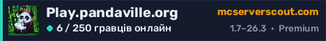 Банер сервера Play.pandaville.org