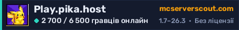 Банер сервера Play.pika.host