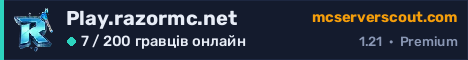 Банер сервера Play.razormc.net