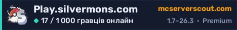 Банер сервера Play.silvermons.com