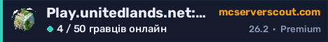 Банер сервера Play.unitedlands.net:8060