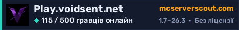 Банер сервера Play.voidsent.net