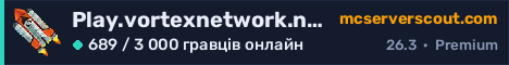 Банер сервера Play.vortexnetwork.net
