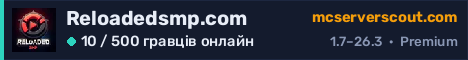 Банер сервера Reloadedsmp.com