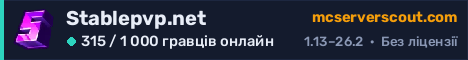 Банер сервера Stablepvp.net