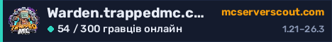 Банер сервера Warden.trappedmc.com